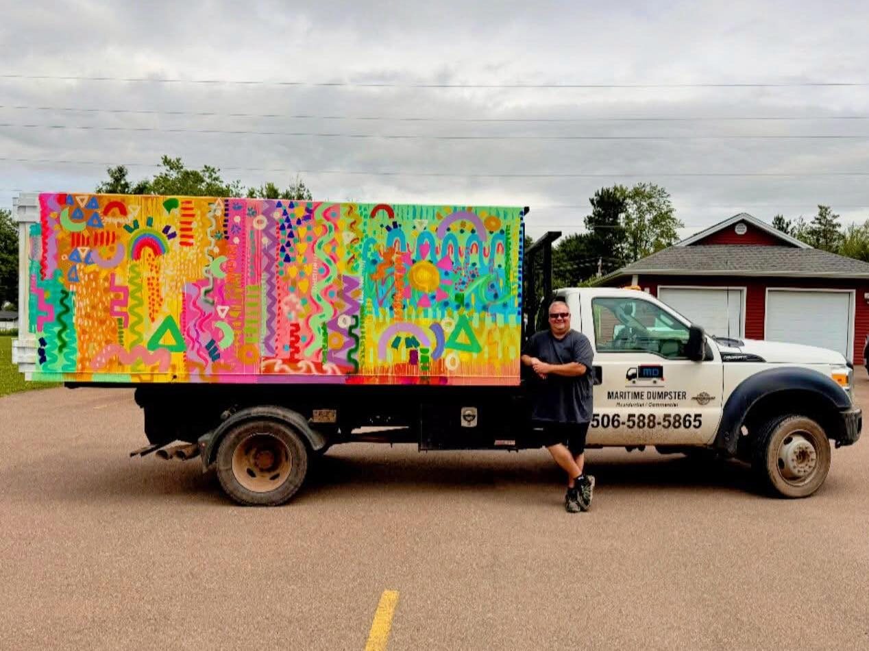 Maritime Dumpster art contact section